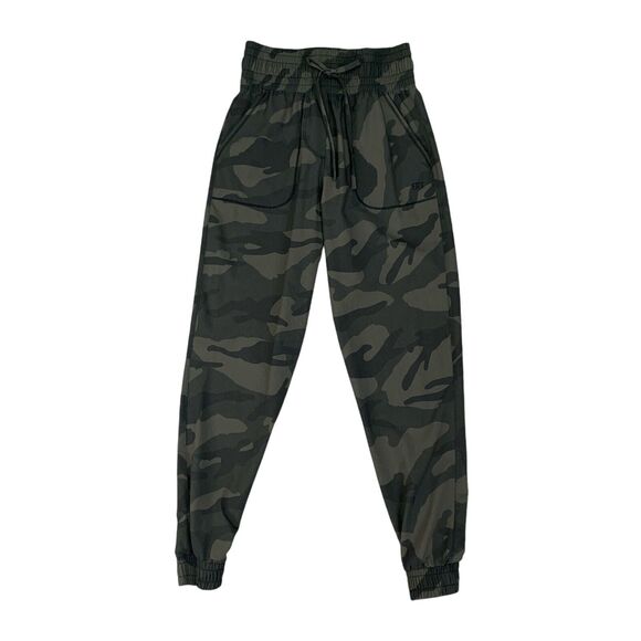 Albion Pants Womens XXS 2XS Camo Pull On Drawstring Pockets High Rise Jogger - Picture 1 of 10